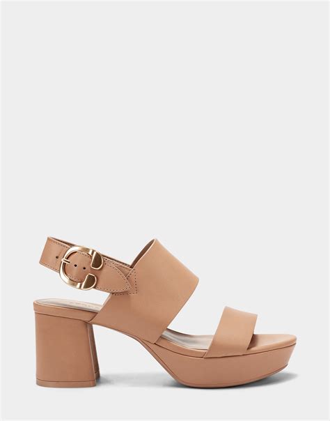 aerosoles camera sandal|Camera Nude Leather Platform Sandal – Aerosoles